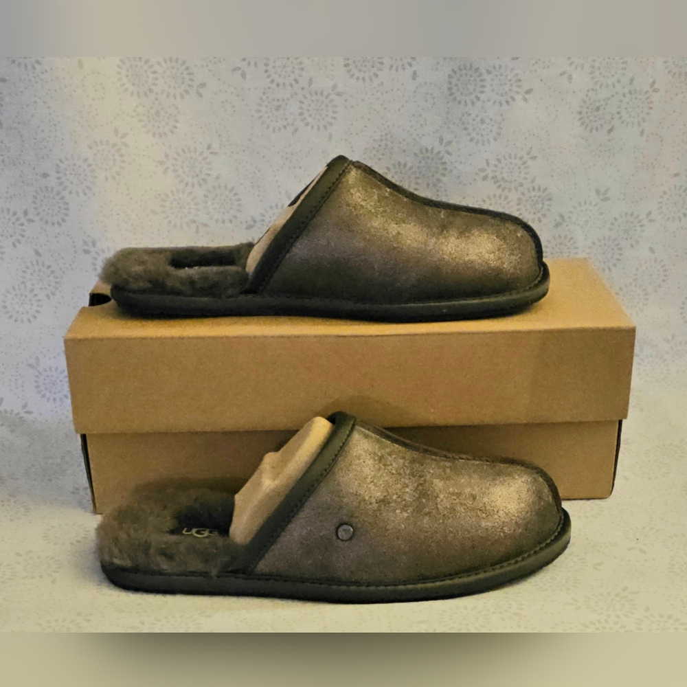 UGG Women's Pearle Sparkle Slippers ~ 8/ Bronze NWTs